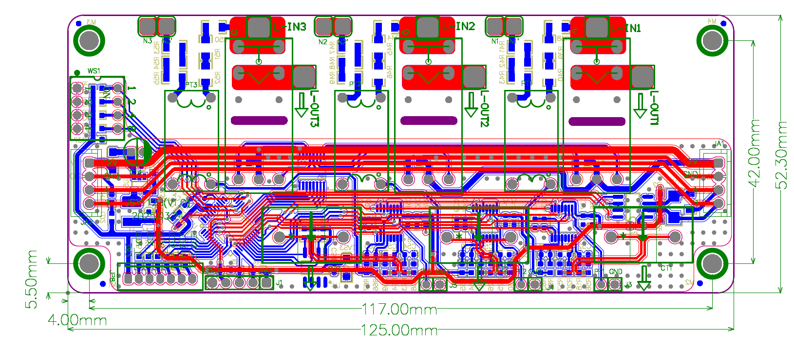 relay dimention