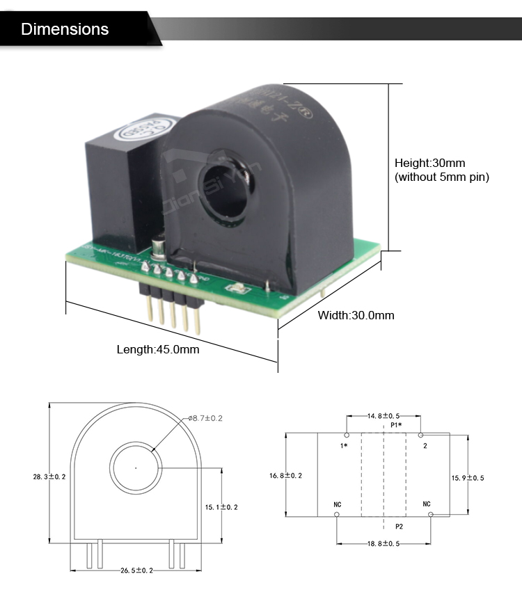 JSY-MK-163TG single-phase energy meter module