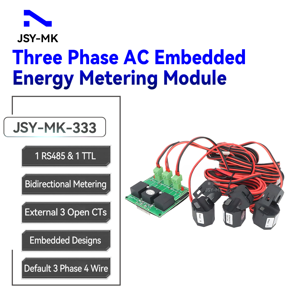 China JSY-MK-333 63A AC Three Phase Bidirectional Energy Meter Module ...